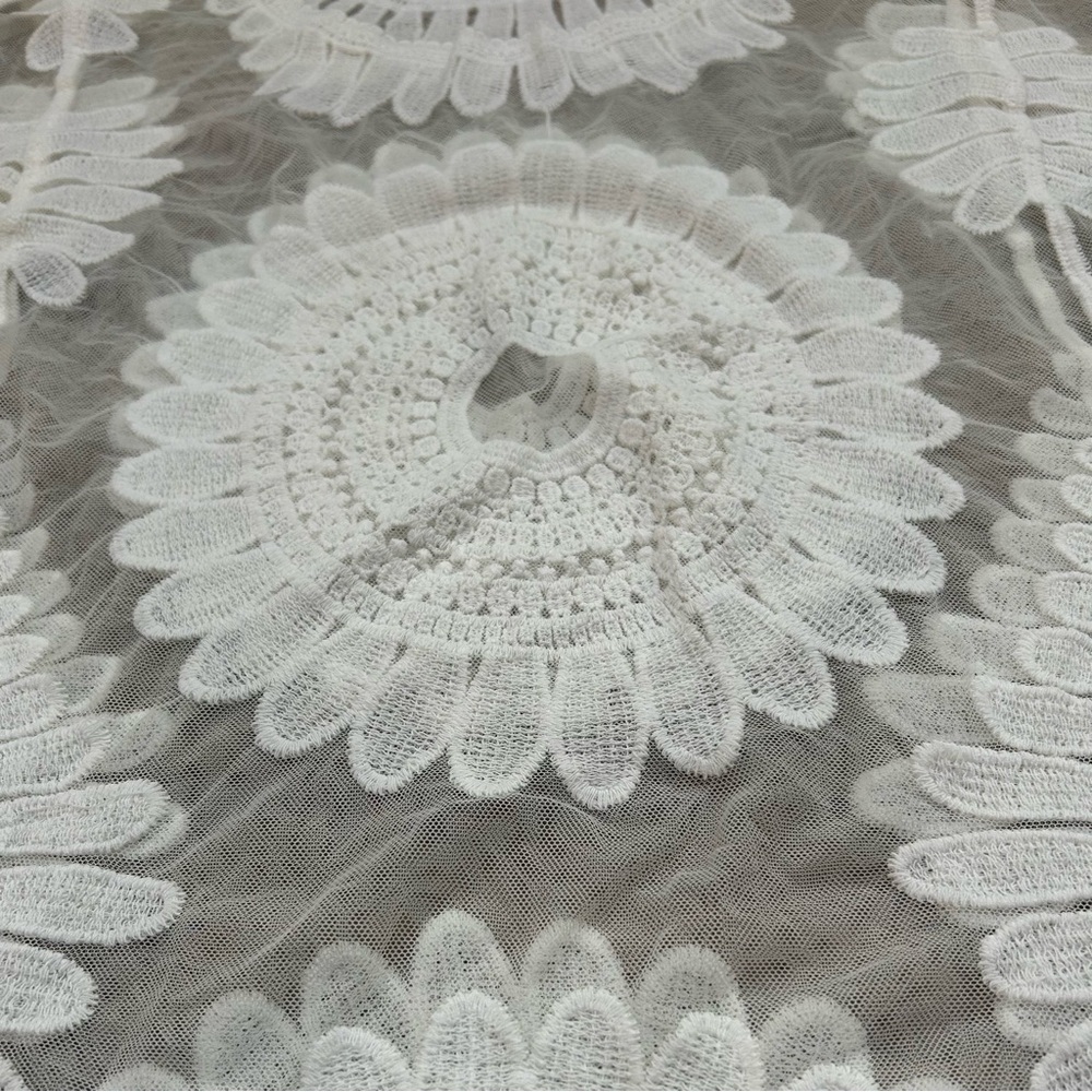 Cupshe | NWT Cream Boho Lace Top Swimsuit Cover-up Women’s One Size - Picture 4 of 8